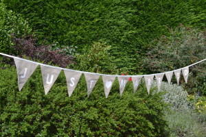 Wedding bunting: "Just Married"